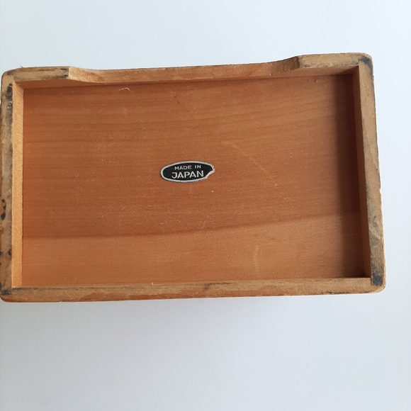 VINTAGE HAND PAINTED WOODEN RECIPE BOX - Picture 4 of 9